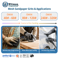 GETTA TOOLS Disques abrasifs en carbure de silicium à mailles 125mm 150mm (5 et 6 pouces) auto-agrippants sans poussière pour le bois, l'automobile et le métal