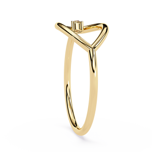 Pear shape Design Wedding <b>Ring</b> Brilliant Cut Natural <b>Diamond</b> 0.05 Carat IGI Certified 18K Natural <b>Diamond</b> <b>Ring</b> - Product Image 3