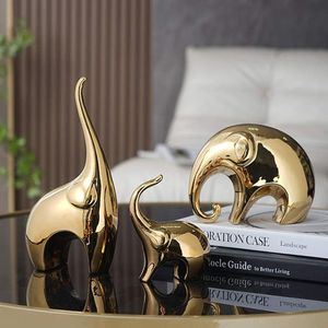 Gold Plated Rabbit Figurine Handmade Animal Sculpture Tabletop Decor Contemporary Design Living Room <b>Ornament</b> <b>Easter</b> Theme - Product Image 3