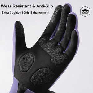Winter Windproof Cycling <b>Gloves</b> Thicken Palm Cushion <b>Touchscreen</b> Hand Warm Fleece Liners <b>Gloves</b> for Running Driving - Product Image 3