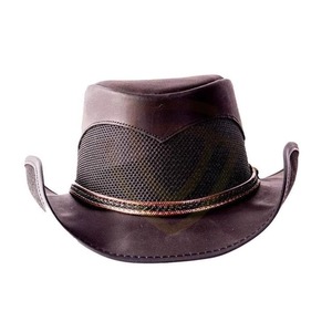 Sombreros de Vaquero para Hombre, Color Azul Vaca, 100% Cuero Genuino, Estilo Occidental, Venta al por Mayor - Product Image 1