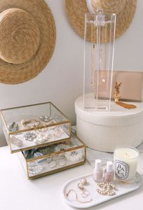 Metal & Glass Jewelry <b>Box</b> With Metal Frame For Jewelry Organizers And Storage Use Customized Glass Boxes - Product Image 4