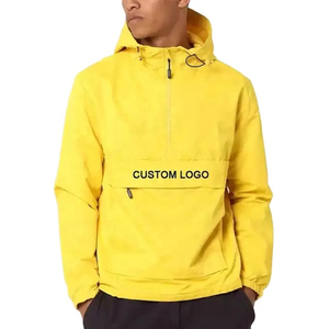 Chaquetas Anorak Bomber Personalizadas para Hombre, con Cierre de Cremallera 1/4, de Nailon y Poliéster, Impermeables, con Forro de Malla - Product Image 1