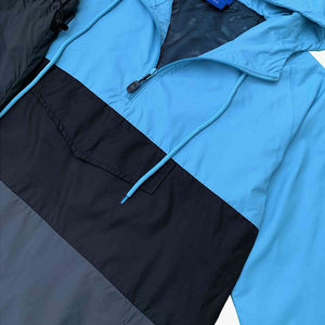 Conjunto Deportivo Ecológico para Hombre, Talla Grande, Bloques de Color, Chaqueta Cortavientos de Algodón/Poliéster, Ropa Deportiva de Entrenamiento, Conjunto de Dos Piezas - Product Image 4