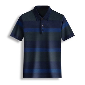 Polo de manga corta para hombre, camiseta informal de algodón para golf, camiseta transpirable de color liso - Product Image 1