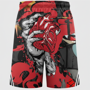 Custom <b>Paint</b> Splatter Basketball Shorts Men's Quick Dry Drawstring Sport Shorts with Front Logo and Number 00 - Product Image 6