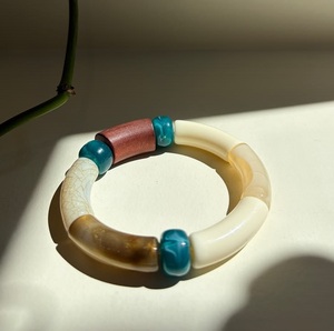 Luxury Handcrafted Resin <b>Bracelet</b> with Eye Catching Decorative Pattern Stylish Jewelry for Boutique Retail Displays - Product Image 2