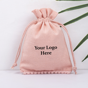 Natural Cotton <b>Drawstring</b> <b>Pouch</b> Bag Personalized Organizer Sustainable For Promotional Branding Retails Favour - Product Image 4