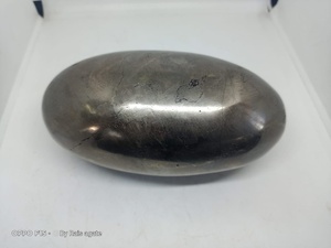 Piedra de pirita natural pulida, cristal curativo, piedra Shiva Lingam para meditación, decoración del hogar. - Product Image 6