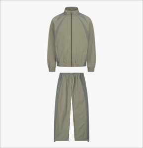 Nylon / Polyester Tracksuits Windbreaker <b>Jacket</b> <b>Zip</b> <b>up</b> and Jogger Pant Set Track Suits for Men - Product Image 1