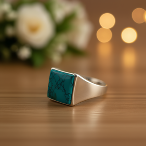 Designer <b>Turquoise</b> Fashion <b>Ring</b> 11.2 Grams - Product Image 3