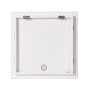 Plaque d'accès au plafond entièrement métallique 300x300mm, trappe d'inspection encastrée robuste pour grille de cloison sèche d'hôtel et d'appartement - Product Image 5