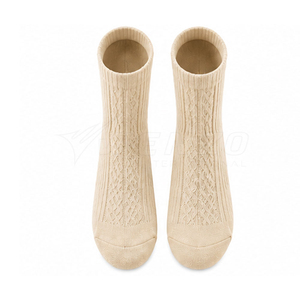 Premium Ribbed Knit Men <b>Socks</b> Crew Length Cotton Blend Anti-Bacterial <b>Thick</b> Comfortable Breathable Durable Fabric Daily Casual - Product Image 3