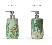 Distributeur de savon en céramique en forme de fleur, accessoires de salle de bain, flacon pompe, design classique, pour comptoir, cuisine, hôtel