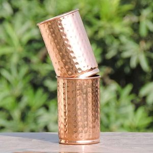 Customizable Pure <b>Copper</b> Drinking Glass Antique Style Handmade Durable Ayurvedic Health Water Storage Tumbler - Product Image 1