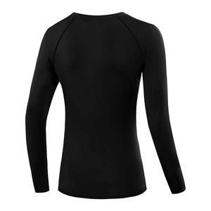Haut de yoga à manches longues pour femme, T-shirt de compression athlétique à séchage rapide, Rashguard d'exercice, Prix usine - Product Image 4