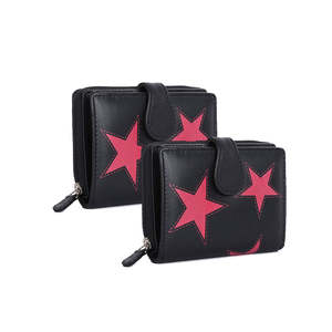 Portefeuille long en cuir noir avec fermeture éclair pour femme, pochette multi-cartes, organiseur de voyage, poche à monnaie, sac pour usage quotidien - Product Image 6