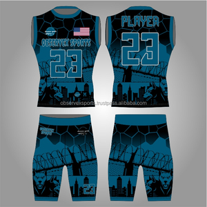 Uniformes 7V7 de Compresión Transpirables para Entrenamiento en Equipo, Uniforme de Fútbol Americano con Bandera para Entrenamiento y Juego 7on7 - Product Image 1