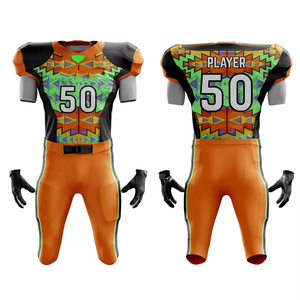 Custom Sublimated American Football Jersey <b>Men's</b> Short Sleeve Print Fitted Moisture Wicking With Number And Player - Product Image 1
