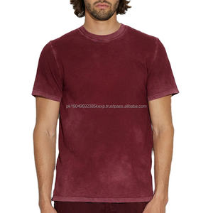 T-shirts pour hommes à col rond brodés Real Support, t-shirt en tricot pour hommes - Product Image 1