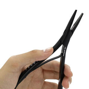 Pince de forme plate avec dents pince à micro lien pour anneaux épilation des perles pince d'extension de cheveux liaison de kératine par Apto Enterprises - Product Image 5