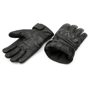 Gants de moto en cuir de qualité supérieure, confortables, respirants, avec poignées antidérapantes, étanches, support de sécurité, sangle de poignet réglable, anti-choc - Product Image 4