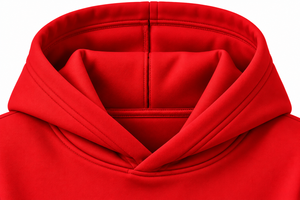 Sweat-shirt à capuche rouge WARPRO unisexe en polaire, pull décontracté avec poche avant, logo thermocollé, vêtement d'hiver écologique - Product Image 4