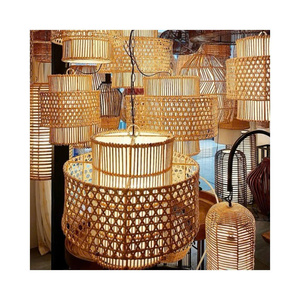 Handmade Natural Bamboo Pendant Lamp For Home And Restaurant Decoration - Product Image 1
