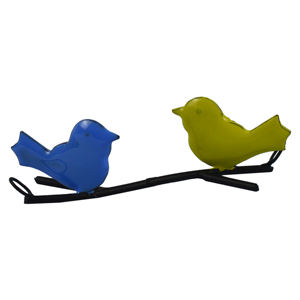 Hot Sale Design Iron Metal <b>Bird</b> on a Wire Metal Wall Art Modern Design Wall <b>Decoration</b> Freshly Multiple Colored Hanging Design - Product Image 3