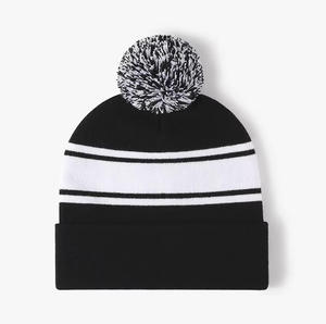 Bonnet personnalisé Saint APPARELS avec logo, en coton/laine, pompon uni, unisexe, adulte, décontracté, hiver, bonnet en tricot ajustable - Product Image 6