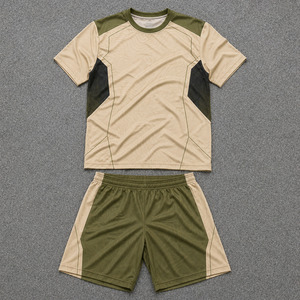 Set Personalizzato di Maglie da Calcio Kaki con Motivo Topografico, Asciugatura Rapida, Abbigliamento da Futsal, <span class=keywords><strong>Kit</strong></span> Uniforme da Calcio Maschile - Product Image 1