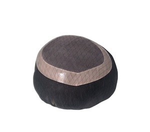 Perruque Taz Hair BD en cheveux indiens Remy, ondulée, pour hommes - Bonnet monofilament, imperméable, doux, léger, écologique, pré-bouclée, profonde - Product Image 1