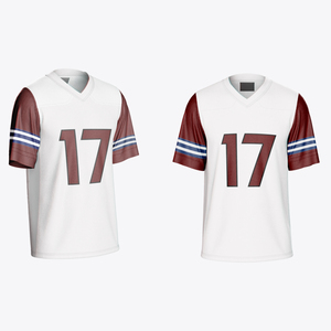 เสื้อฟุตบอลอเมริกันไซส์เยาวชนขายดี ปรับแต่งได้ตามต้องการ พร้อมลายพิมพ์แบบ Sublimation - Product Image 4
