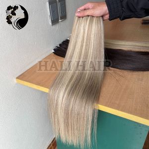 Extensiones de Cabello Remy Europeo Virgen de Doble Trama Hali de Alta Calidad, Estilo Liso, Teñido a Máquina, Todos los Colores, Gruesas, Super Doble Trama - Product Image 3