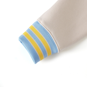 Cárdigan de invierno para mujer de Southern University, cuello redondo, forro polar varsity, bordado de letras en chenilla, puños de punto, detalles en azul y dorado - Product Image 3