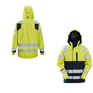 Chaqueta de seguridad de alta visibilidad para trabajadores de obra, chaqueta de seguridad protectora de alta visibilidad, chaqueta de seguridad de alta visibilidad con capucha ajustable - Product Image 5