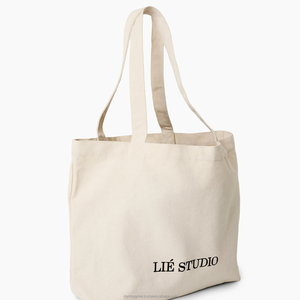 Sacs fourre-tout en toile en gros avec poignée à cordon, logo personnalisé et fabriqués au Vietnam pour la promotion des achats, sacs cadeaux - Product Image 4