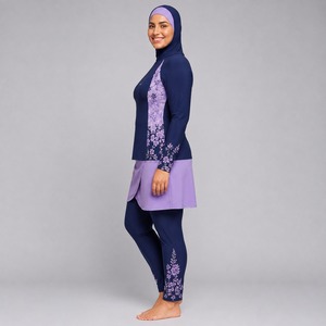 Ensemble Burkini Modeste pour Femmes Musulmanes - 4 Pièces - Jogging - Course à Pied - Séchage Rapide - Écologique - Spandex/Polyester - Toutes Saisons - Product Image 2