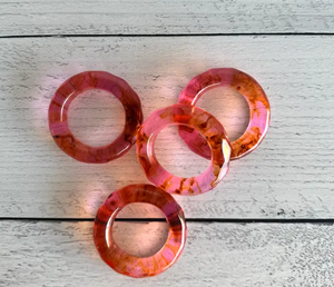 Lot d'anneaux de serviette en résine : Excellents, créatifs, écologiques, porte-serviettes, vente en gros, personnalisables - Product Image 1