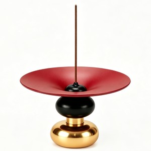 Porte-encens en bois de teck de qualité supérieure Aqdus Saleem, écologique, durable, avec base en laiton - Vente en gros de luxe - Product Image 3