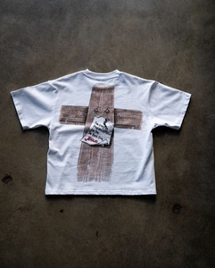 เสื้อยืดโอเวอร์ไซส์ลายกราฟิกสีน้ำเงินสำหรับผู้ชาย ผ้าฝ้าย 100% สไตล์สตรีทแวร์ วินเทจ ล้างสี พิมพ์ลาย เสื้อยืดลำลอง ใส่ได้ทั้งชายและหญิง สำหรับฤดูร้อน - Product Image 2