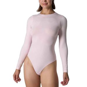 Nuevo Traje Deportivo de Nylon de Calidad Estándar para Verano, Sin Costuras, de Manga Larga y Cuello Redondo para Mujer - Product Image 1