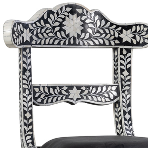 Bone Inlay <b>Armchair</b> Handmade Luxury Wooden Seating for Home Decor Wholesale - Product Image 3