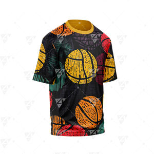 Camiseta casual de cuello redondo para hombre, sublimación, diseño en blanco con logo personalizado impreso, 100% algodón, corte holgado. - Product Image 5