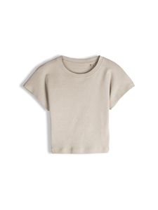 Camiseta Corta Ajustada de Manga Corta para Mujer, 100% Algodón, Estilo Urbano Premium, Top Corto Personalizado con Logotipo OEM, Ropa Y2K - Product Image 3