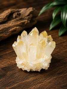 Citrine <b>crystal</b> <b>cluster</b> golden quartz mineral formation decorative specimen for home styling collection display and gifting - Product Image 4
