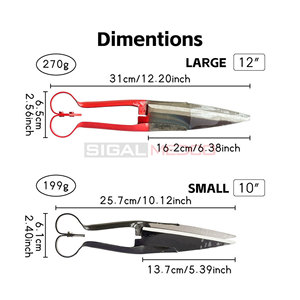 Cisailles à ongles de mouton en acier inoxydable allemandes, coupe-ongles de 10 et 12 pouces, outils de toilettage manuels robustes pour chevaux, seringues vétérinaires - Product Image 4