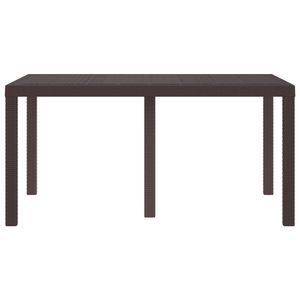 Table d'extérieur en polyrotin Garden, marron, 59,06 x 39,37 x 28,74 po - Product Image 2