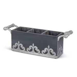 Rectangle Shape 3 Compartments Cutlery Holder <b>Caddy</b> In Wood For Home Hotel Restaurant Table Top Decoration And Serving Use <b>Caddy</b> - Product Image 3
