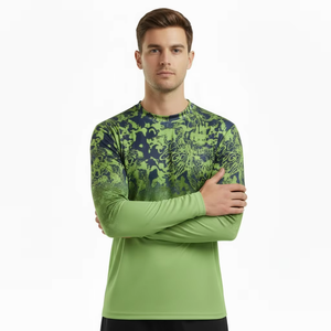 Camisa de Pesca para Hombre, Manga Larga, UPF50+, Secado Rápido, Transpirable, con Estampado Gráfico, Logotipo Personalizado, Venta al Por Mayor, Fabricante OEM - Product Image 3
